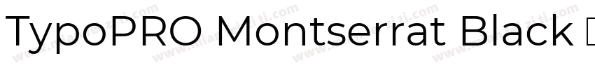 TypoPRO Montserrat Black 语言英文字体转换